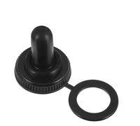 Beaupretty Tapa de Palanca de 12mm Negra, 20 Unidades en Plástico, Impermeable y Antipolvo, Diseñada para Reemplazo de Interruptores Toggle