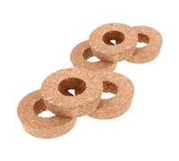Beaupretty Tapones de Corcho para Jarrones Hidropónicos de 6,5 Cm con Orificio, 6 Piezas, Madera Natural, Tapa para Jarrón Transparente de Micropaisaje, Accesorios para Plantas Hidropónicas