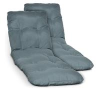 Beautissu, 2 unidades, funda para tumbona/silla de jardín, modelo Flair RL, 190x60x8 cm, color azul celeste