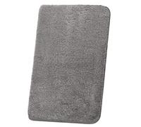 Beautissu Alfombrilla baño Antideslizante y Absorbente Shaggy mullida Suelo | 60x50cm gris claro alfombra óptica adecuada para radiante ducha bañera e inodoro lavable pelo largo BeauMare FL