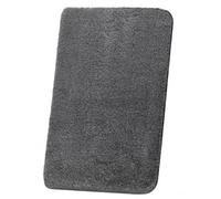 Beautissu Alfombrilla de baño Antideslizante Absorbente óptica Shaggy Suelo | 120x70cm antracita mullida adecuada para radiante ducha bañera e inodoro Alfombra lavable pelo alto tapete BeauMare FL