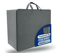 Beautissu Bolsa práctica Funda para colchón Plegable con Cremallera Talla | 75x195cm gris protección ideal y transporte fácil accesorio para modelo L almacenaje edredones almohadas