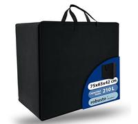 Beautissu Bolsa práctica Funda para colchón Plegable con Cremallera Talla | 75x195cm negro protección ideal y transporte fácil accesorio para modelo L almacenaje edredones almohadas