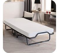 Beautissu Cama Plegable para Invitados con Estructura metálica Mueble Ideal | 80x200cm adaptable colchón de espuma portátil para invitado adatible foldable bed camas plegables viaje acero Venetia