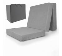 Beautissu, colchón plegable de alta calidad, modelo L, para invitados, incluye funda, referencia VS95, 75x195 cm, color gris