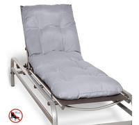 Beautissu, funda para tumbona de jardín, modelo Flair RL, 190x60x8 cm, color gris claro