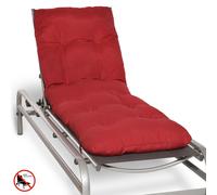 Beautissu, funda para tumbona de jardín, modelo Flair RL, 190x60x8 cm, color rojo