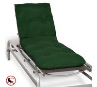 Beautissu, funda para tumbona de jardín, modelo Flair RL, 190x60x8 cm, color verde oscuro