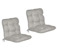 Beautissu, juego de 2 cojines para sillones reclinables, modelo Flair NL, 100x50x8 cm, color gris