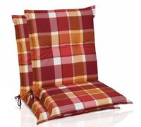 Beautissu, juego de 2 fundas para cojines Sunny RO, diseño a cuadros rojos, dimensiones 100x50 cm