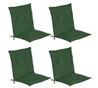 Beautissu, juego de 4 reposapiés bajos, modelo Loft NL, 100x50x6 cm, color verde oscuro