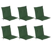 Beautissu, juego de 6 reposapiés bajos estilo Loft NL, 100x50x6 cm, color verde oscuro