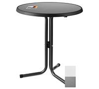 Beautissu Mesa Comedor Redonda de Bar Resistente a Intemperie Calidad | Ø60cm antracita gastronómica al calor bistró balcón fabricado Alemania exterior terraza Emma