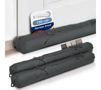 Beautissu Set 2 Burlete Puerta Cojín Aislante con Asa para Ventanas Entrada