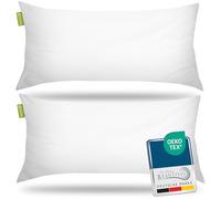 Beautissu Set de 2 Almohadas Cojines de Cama Apto para alérgicos Microfibra
