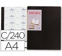 Beautone 032695 - Carpeta clasificadora de tarjetas, color negro