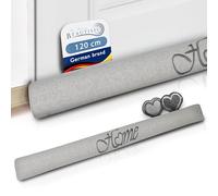 Beautuissu Burlete Puerta 120 cm - Cojín Aislante Gris Claro para Ventana Entrada Protección Frío Corrientes Aire 1,2 Kilo Burlete Cortavientos Puerta como Felpudo Decorativo - Tuuli HO