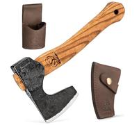 BeaverCraft Hacha de Bushcraft y Talla de Madera AX6 - Hacha de Acampada Forjada - Hacha para Cortar Madera y Jardinería - Hacha de Mochila para Supervivencia