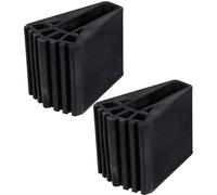 Beavorty 2 Piezas Protector para Pies de Escalera Antideslizante Cubiertas Plegables Resistentes Alfombrillas Gruesas para Mayor Estabilidad y Protección de Suelos Accesorios Aplicables