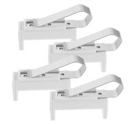 Beavorty 4 Piezas Soporte Remoto para Coche, Soporte para Control Remoto de Garaje, Abs Blanco, Giratorio, Instalación Fácil, para Mandos a Distancia y Parasol de Coche