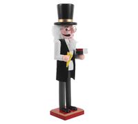 Beavorty Cascanueces Maestro de Madera Decoración Rústica y Tradicional para Recuerdos de Graduación, Adecuado como Centro de Mesa y Adorno Festivo Vuelta al Cole