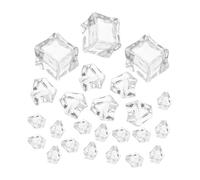 Beavorty Cubitos de Hielo Acrílicos Reutilizables de 48 Piezas Alto Grado de Simulación para Accesorios de Fotografía en Fiesta Verano y Decoración de Bebidas