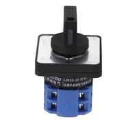 Beavorty Interruptor de Leva Rotatorio Posiciones para Conmutación Manual de Energía Terminales Polos Control Motor y Sistemas Eléctricos Versátiles