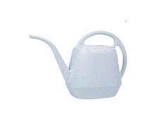 BEAZOOM 2 galones para riego de plástico para latas con boquilla larga para plantas de interior y exterior, mango ergonómico para maceta de agua, azul profundo