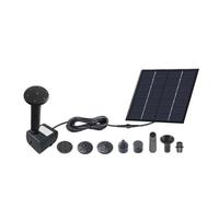 BEAZOOM Bomba solar para fuente de agua de 14 W, kit de bomba de jardín de arranque rápido con 4 boquillas, baños de pájaros, estanques, decoración al aire libre