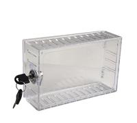 BEAZOOM Caja de bloqueo de termostato programable con cerradura de combinación, acrílico transparente, cubierta de seguridad para el hogar, escuela, hotel