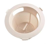 BEAZOOM Cesta de skimmer de piscina para Poolrite S2500 MK2 para filtro de desechos de plástico resistente y resistente para reemplazo, blanco, 227 x 205 mm