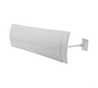 BEAZOOM Deflector de aire acondicionado montado en la pared, deflector de viento retráctil ajustable de 180° PP, 58-104 cm, anti-soplado directo, blanco