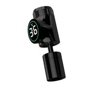 BEAZOOM Extensor de grifo de temperatura digital en tiempo real, Cabezal giratorio antisalpicaduras Interfaz de 22 mm, ABS y adaptador de cocina de acero inoxidable (negro)