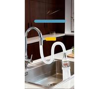 BEAZOOM Extensor de grifo giratorio de acero inoxidable con filtro de agua, adaptador de grifo de cocina antisalpicaduras, roscas de 22 mm, color blanco