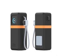 BEAZOOM Funda protectora de silicona para banco de energía ugreen de 25000 mAh y 200 W, funda antideslizante con puerto para acceso, viajes, uso en la oficina (negro)