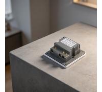 BEAZOOM Interruptor de fuente de alimentación de baja frecuencia Sensor de tarjeta de no inducción 125KHZ para hotel, 40-220V AC 40A-45A con retardo de 15-20s, oro (blanco)