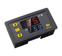 BEAZOOM Interruptor de retardo de tiempo programable de 20 A CC 24 V, módulo de relé de temporizador digital con pantalla LED dual, controlador de ciclo 0-999smh luz de motor