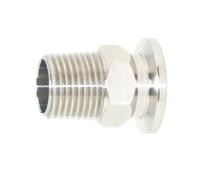 BEAZOOM KF16 a BSPT macho para adaptador de vacío en acero inoxidable 304, ajuste de sellado de doble extremo de roscas de 18 a 12 pulgadas, semiconductor de junta de brida de grado industrial