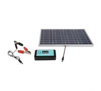 BEAZOOM Kit de carga solar con regulador, conversión de energía eficiente para vehículos recreativos y uso doméstico, incluye panel compatible de 12 V 24 V y conector IP67