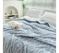 BEAZOOM Manta suave de forro polar coral de 150 x 200 cm de grosor, cálida manta de felpa para sofá, cama, oficina, siesta, color rosa