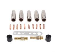 BEAZOOM MIG - Kit de consumibles de soldadura 22 piezas para linterna MB-15 de 15 AK, boquillas de cobre de 0,6 mm, tubos de contacto, difusores, aisladores y llave incluidos