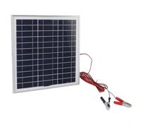 BEAZOOM Módulo fotovoltaico portátil monocristalino de 20 W, panel solar, 12 V, con clips de batería para RV al aire libre Camping
