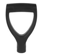 BEAZOOM Palas de nieve de jardín con forma de D para mango de pala de plástico, agarre ergonómico, pieza de repuesto que ahorra mano de obra, instalación, 7 x 11 cm, color negro