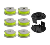 BEAZOOM Paquete de 6 bobinas y línea WA0014 para Worx WG168 WG184 WG190 WG191, 20 pies 0,20 cm + 2
