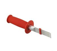 BEAZOOM Peine de aleta de acero inoxidable de doble capa para limpieza de radiadores de CA, mango ergonómico antideslizante, cepillo de mantenimiento HVAC, 20,5 cm, color rojo