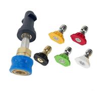 BEAZOOM Pistola generadora de espuma para la serie Karcher, conector rápido de 1/4 pulgadas, lanza de espuma de nieve con 5 puntas de pulverización, limpiador de coche de alta presión (1)