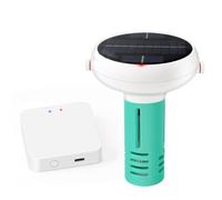 BEAZOOM Probador solar inalámbrico de agua para piscina, monitor de salinidad de pH ORP de 7 parámetros con datos de aplicación en tiempo real y clasificación IP67