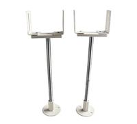 BEAZOOM Soporte de radiador vintage ajustable de 36 a 41 cm de altura, patas de hierro blanco para sistemas de calefacción en casa y oficina
