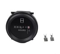 BEAZOOM Temporizador mecánico de horas del motor 0-99999.9H ±0.01H Acc 6-80V AC/DC IP65 sellado -10°C a 50°C resistente a golpes fácil ajuste DIY para coche