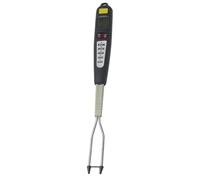 BEAZOOM Termómetro de carne para barbacoa con sonda de tenedor, medidor digital de temperatura de alimentos para carne de res, cerdo, pollo, pescado, pavo, Celsius Fahrenheit